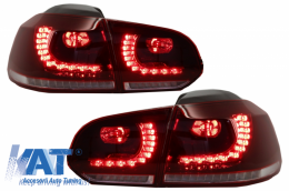 Stopuri FULL LED compatibil cu VW Golf 6 VI (2008-2013) R20 Design Semnal Secvential Dinamic-image-6033103