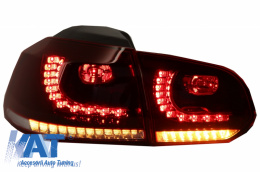 Stopuri FULL LED compatibil cu VW Golf 6 VI (2008-2013) R20 Design Semnal Secvential Dinamic-image-6033107