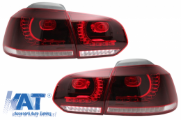 Stopuri Full LED compatibil cu VW Golf 6 VI (2008-2013) GTI R20 Design-image-6036980