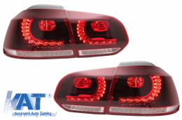 Stopuri Full LED compatibil cu VW Golf 6 VI (2008-2013) GTI R20 Design-image-6036982