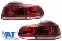 Stopuri Full LED compatibil cu VW Golf 6 VI (2008-2013) GTI R20 Design-image-6036988
