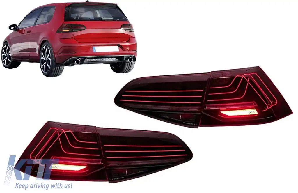 Stopuri Full LED compatibil cu VW Golf 7 & 7.5 VII (2013-2019) Laser Look Dinamic Secvential