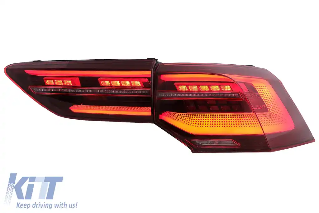 Stopuri Full LED compatibil cu VW Golf VIII Hatchback Mk8 MQB (2020-Up) cu Semnal Dinamic Secvential-image-6096569