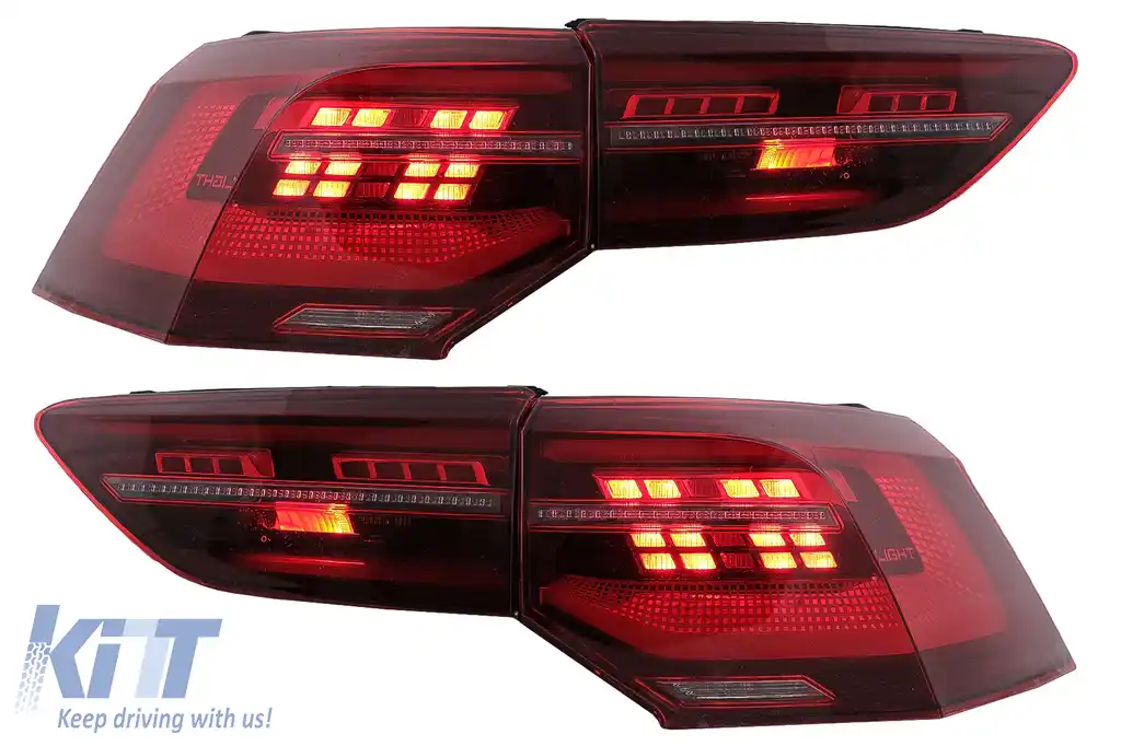 Stopuri Full LED compatibil cu VW Golf VIII Hatchback Mk8 MQB (2020-Up) cu Semnal Dinamic Secvential-image-6096575