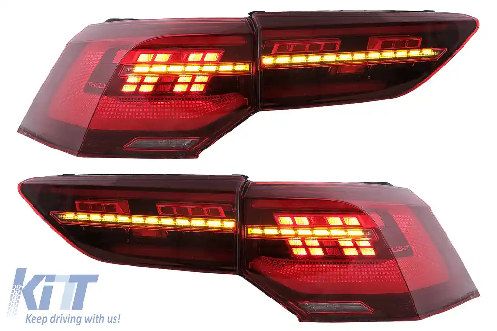 Stopuri Full LED compatibil cu VW Golf VIII Hatchback Mk8 MQB (2020-Up) cu Semnal Dinamic Secvential-image-6096579
