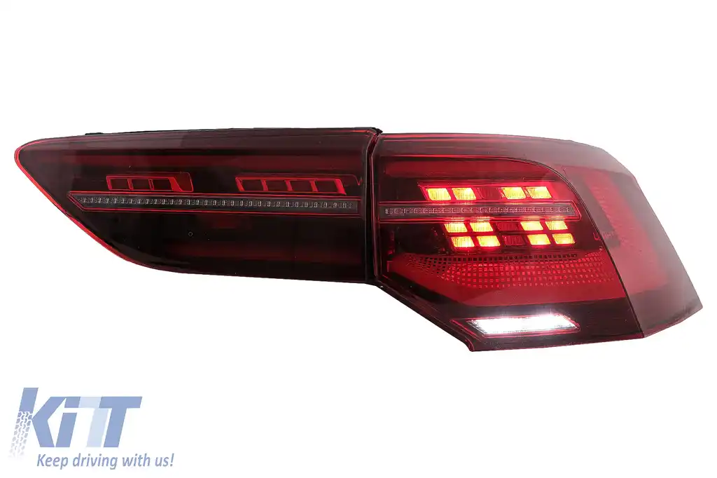 Stopuri Full LED compatibil cu VW Golf VIII Hatchback Mk8 MQB (2020-Up) cu Semnal Dinamic Secvential-image-6096581