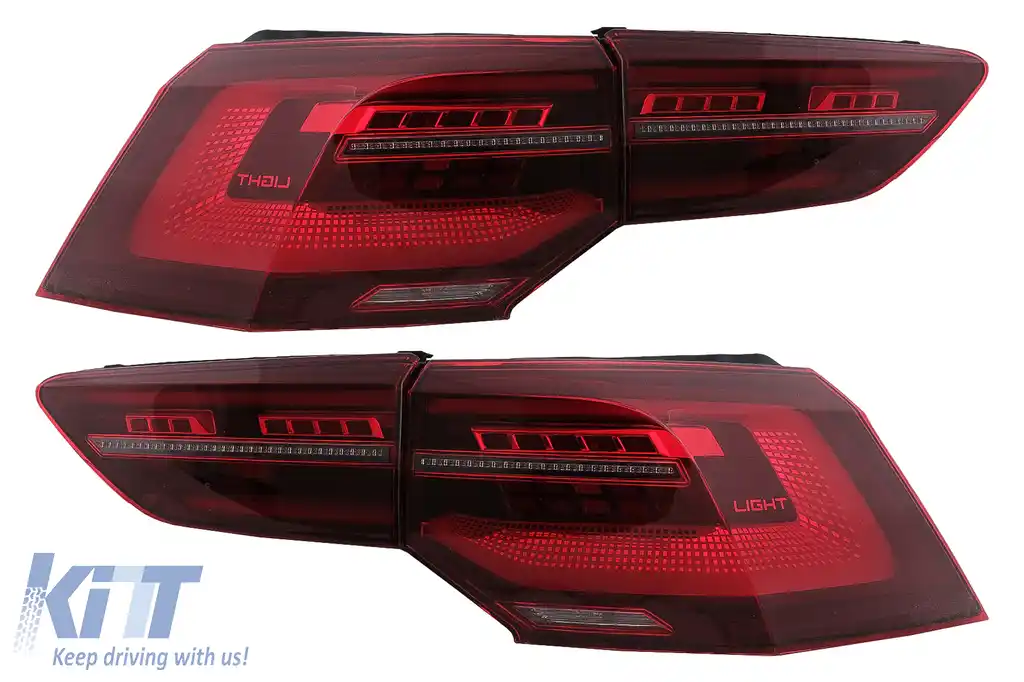 Stopuri Full LED compatibil cu VW Golf VIII Hatchback Mk8 MQB (2020-Up) cu Semnal Dinamic Secvential-image-6096584