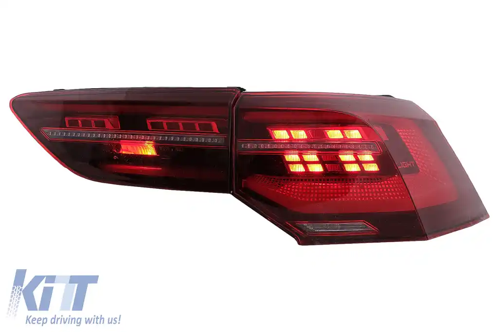 Stopuri Full LED compatibil cu VW Golf VIII Hatchback Mk8 MQB (2020-Up) cu Semnal Dinamic Secvential-image-6102014