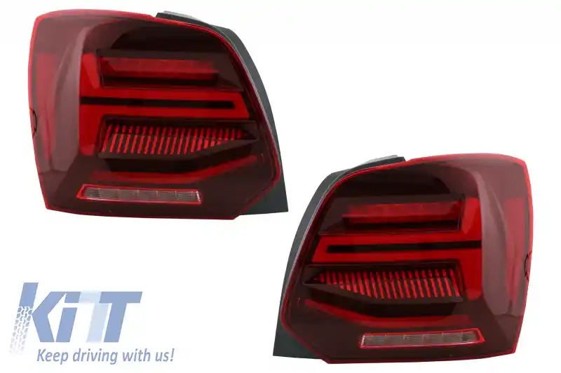 Stopuri Full LED compatibil cu VW POLO 6R 6C 61 (2011-2017) Semnal Dinamic Led Vento Look