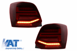 Stopuri Full LED compatibil cu VW POLO 6R 6C 61 (2011-2017) Semnal Dinamic Led Vento Look-image-6043064