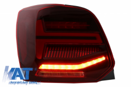 Stopuri Full LED compatibil cu VW POLO 6R 6C 61 (2011-2017) Semnal Dinamic Led Vento Look-image-6043065
