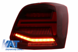 Stopuri Full LED compatibil cu VW POLO 6R 6C 61 (2011-2017) Semnal Dinamic Led Vento Look-image-6043066