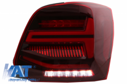 Stopuri Full LED compatibil cu VW POLO 6R 6C 61 (2011-2017) Semnal Dinamic Led Vento Look-image-6043069