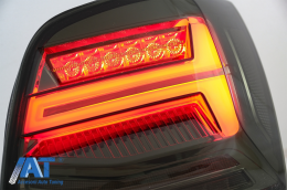 Stopuri Full LED compatibil cu VW POLO 6R 6C 61 (2011-2017) Semnal Dinamic Vento Look Fumuriu-image-6073707