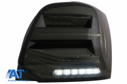 Stopuri Full LED compatibil cu VW POLO 6R 6C 61 (2011-2017) Semnal Dinamic Vento Look Fumuriu-image-6073708