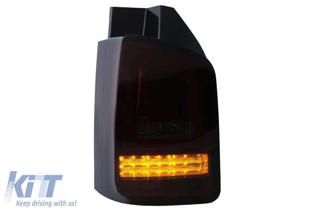 Stopuri Full LED compatibil cu VW Transporter V T5 Facelift (2010-2015) Rosu Fumuriu-image-6100025
