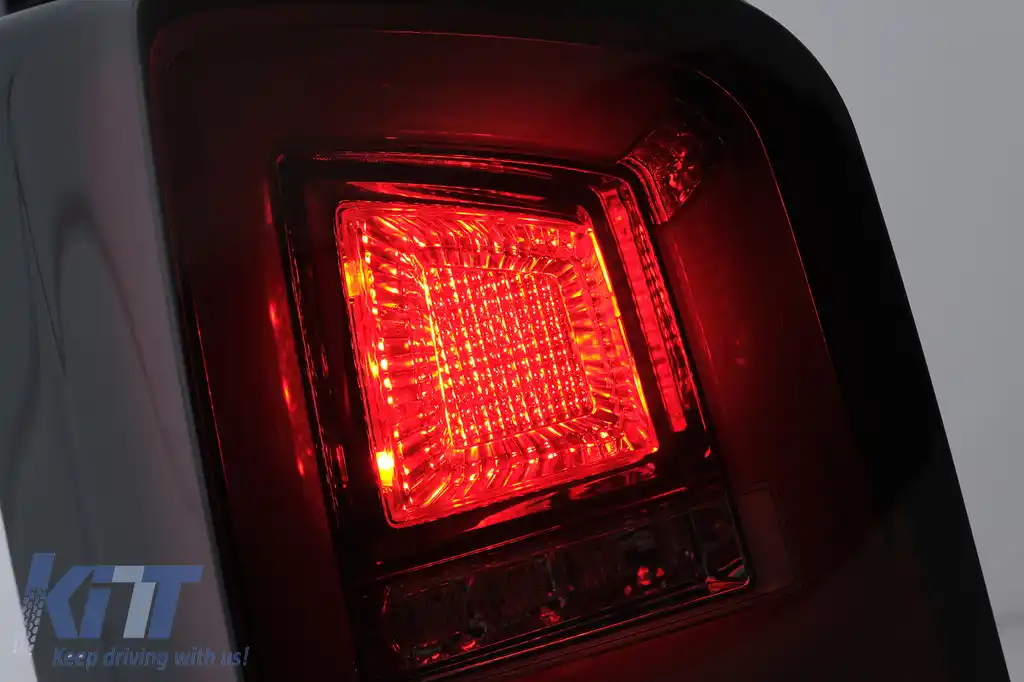 Stopuri Full LED compatibil cu VW Transporter V T5 Facelift (2010-2015) Rosu Fumuriu-image-6100030