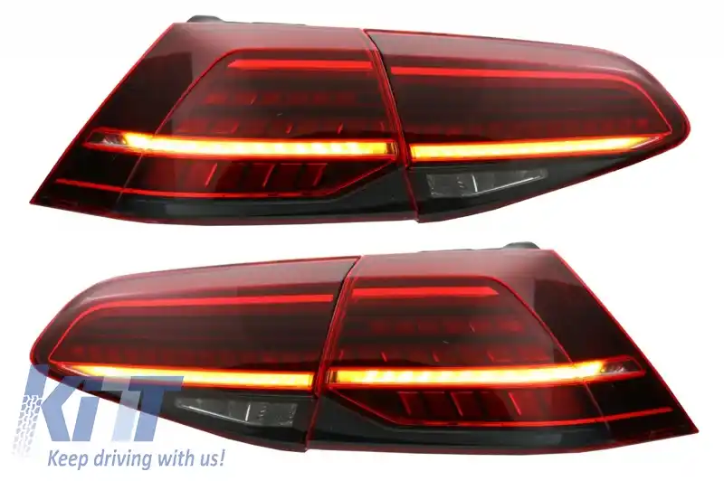 Stopuri Full LED compatibil cuVW Golf 7 & 7.5 VII (2013-2019) Facelift Retrofit G7.5 Look Dinamic Secvential-image-6041426