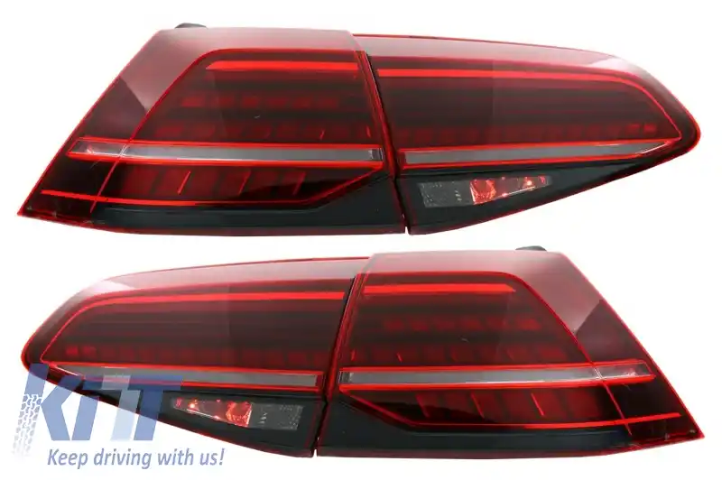 Stopuri Full LED compatibil cuVW Golf 7 & 7.5 VII (2013-2019) Facelift Retrofit G7.5 Look Dinamic Secvential-image-6041432