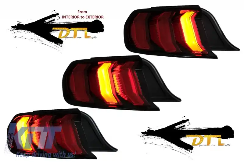 Stopuri Full LED compatibile cu Ford Mustang VI S550 (2015-2019) Semnal Dinamic Secvential-image-6059829