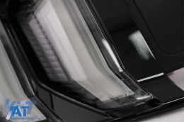 Stopuri Full LED compatibile cu Ford Mustang VI S550 (2015-2019) Fumuriu Clar Semnal Dinamic Secvential-image-6088452