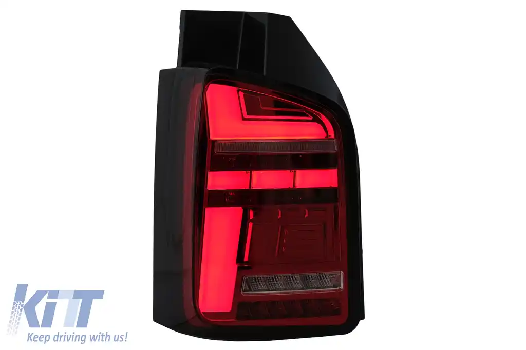 Stopuri Full LED compatibile cu VW Transporter T6 (2015-2020) Semnal Dinamic Secvential Rosu Clar-image-6100408