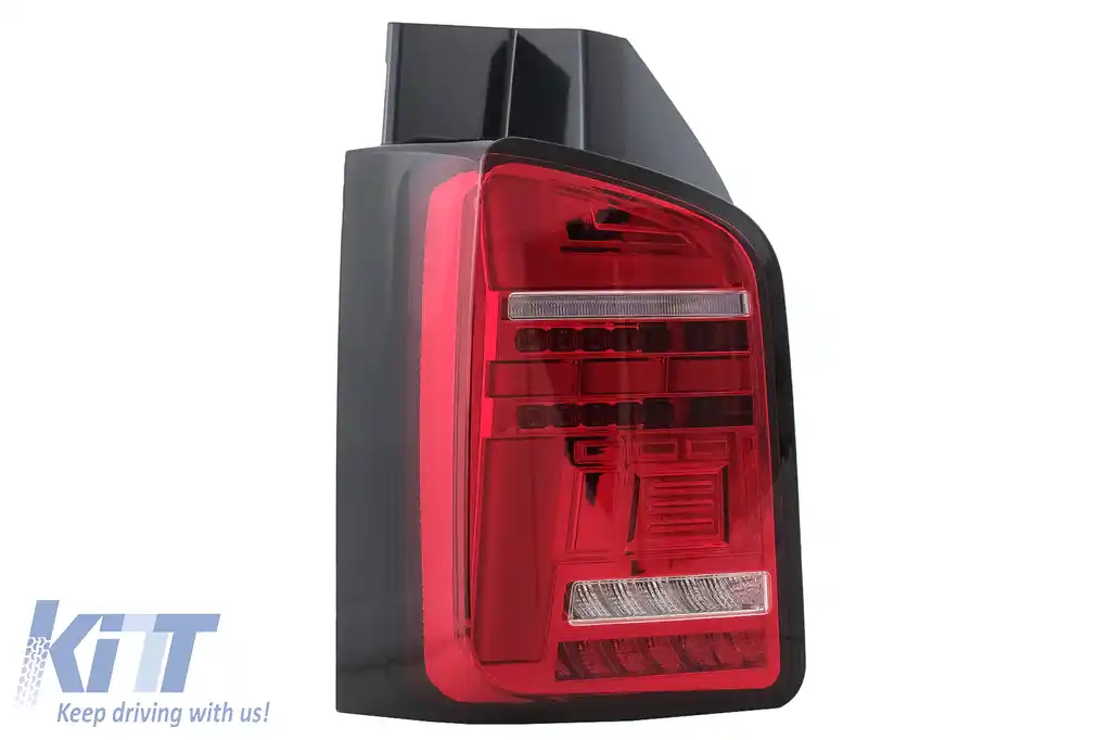 Stopuri Full LED compatibile cu VW Transporter T6 (2015-2020) Semnal Dinamic Secvential Rosu Clar-image-6100422