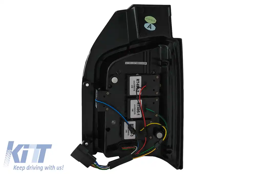 Stopuri Full LED compatibile cu VW Transporter T6 (2015-2020) Semnal Dinamic Secvential Rosu Clar-image-6100425