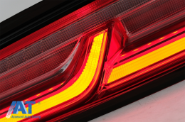 Stopuri Full LED Light Bar compatibil cu Chevrolet Camaro MK6 (05.2015-2018) Rosu cu Semnal Dinamic-image-6078616