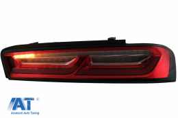 Stopuri Full LED Light Bar compatibil cu Chevrolet Camaro MK6 (05.2015-2018) Rosu cu Semnal Dinamic-image-6078617