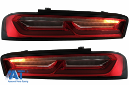 Stopuri Full LED Light Bar compatibil cu Chevrolet Camaro MK6 (05.2015-2018) Rosu cu Semnal Dinamic-image-6078618