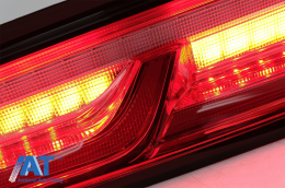 Stopuri Full LED Light Bar compatibil cu Chevrolet Camaro MK6 (05.2015-2018) Rosu cu Semnal Dinamic-image-6078623