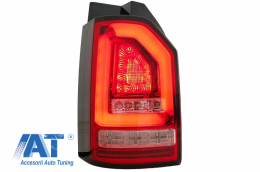 Stopuri Full LED Rosu Clar compatibile cu VW Transporter T6 (2015-2020) Semnal Dinamic-image-6064931