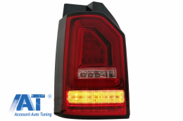 Stopuri Full LED Rosu Clar compatibile cu VW Transporter T6 (2015-2020) Semnal Dinamic-image-6064937