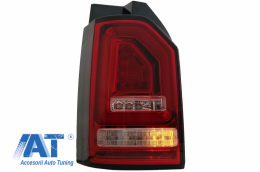 Stopuri Full LED Rosu Clar compatibile cu VW Transporter T6 (2015-2020) Semnal Dinamic-image-6064938