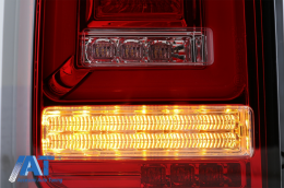 Stopuri Full LED Rosu Clar compatibile cu VW Transporter T5 (2003-2009) Semnal Dinamic-image-6073032
