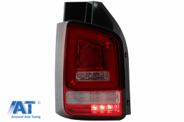 Stopuri Full LED Rosu Clar compatibile cu VW Transporter T5 (2003-2009) Semnal Dinamic-image-6073033