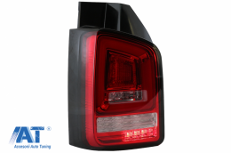 Stopuri Full LED Rosu Clar compatibile cu VW Transporter T5 (2003-2009) Semnal Dinamic-image-6073034