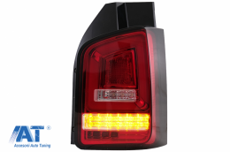 Stopuri Full LED Rosu Clar compatibile cu VW Transporter Multivan V T5 Facelift (2010-2015)-image-6073526