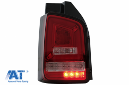 Stopuri Full LED Rosu Clar compatibile cu VW Transporter Multivan V T5 Facelift (2010-2015)-image-6073531