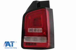 Stopuri Full LED Rosu Clar compatibile cu VW Transporter Multivan V T5 Facelift (2010-2015)-image-6073533