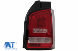 Stopuri Full LED Rosu Clar compatibile cu VW Transporter Multivan V T5 Facelift (2010-2015)-image-6073534