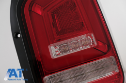 Stopuri Full LED Rosu Clar compatibile cu VW Transporter Multivan V T5 Facelift (2010-2015)-image-6073536