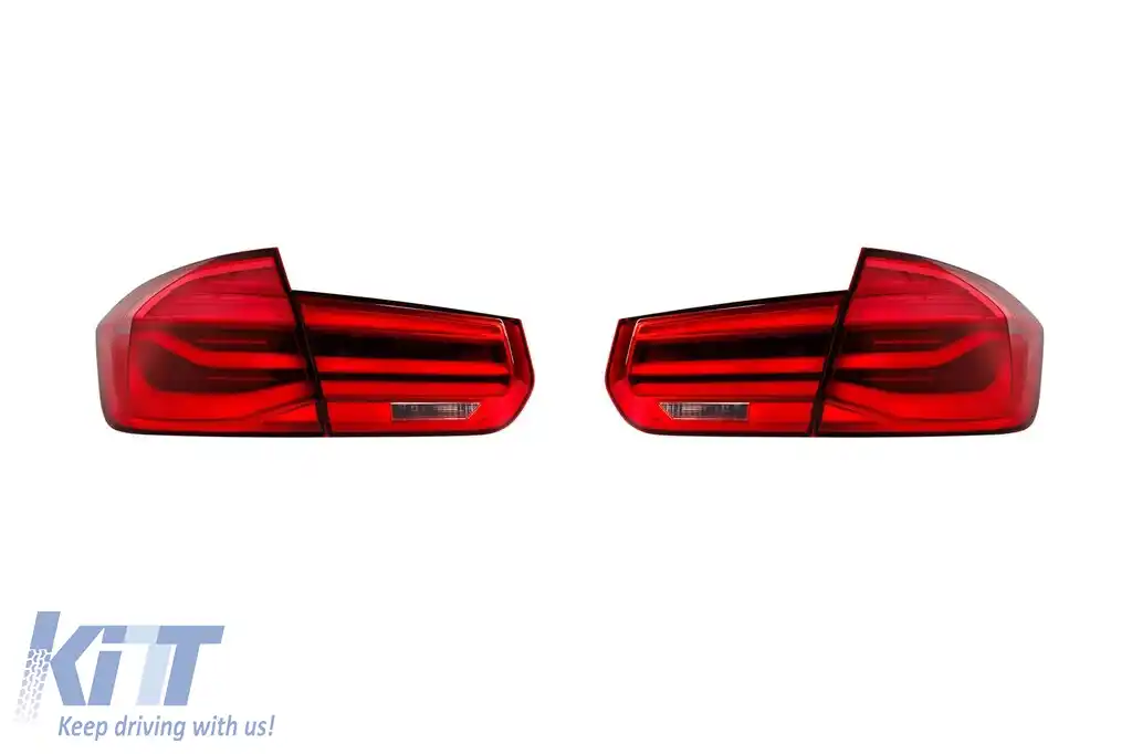 Stopuri Full LED tip M3 potrivite pentru BMW seria 3 F30 2013-2018 cu bază roșie, stânga și dreapta