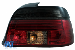 Stopuri LED BAR compatibil cu BMW 5 Series E39 Sedan (09.1995-08.2000) Rosu Fumuriu-image-6079330