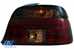Stopuri LED BAR compatibil cu BMW 5 Series E39 Sedan (09.1995-08.2000) Rosu Fumuriu-image-6079335