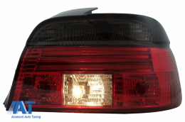 Stopuri LED BAR compatibil cu BMW 5 Series E39 Sedan (09.1995-08.2000) Rosu Fumuriu-image-6079341