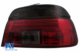 Stopuri LED BAR compatibil cu BMW 5 Series E39 Sedan (09.1995-08.2000) Rosu Fumuriu-image-6079345