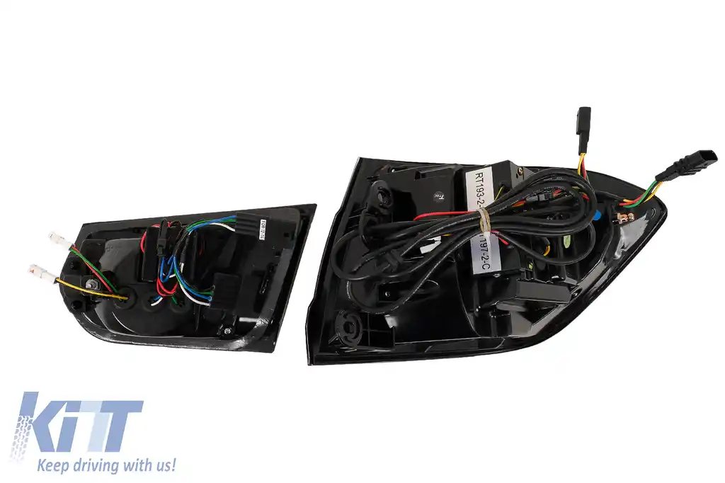 Stopuri LED BAR compatibil cu BMW Seria 3 F30 (2011-2019) Rosu Clar cu Semnal Dinamic Secvential-image-6105818