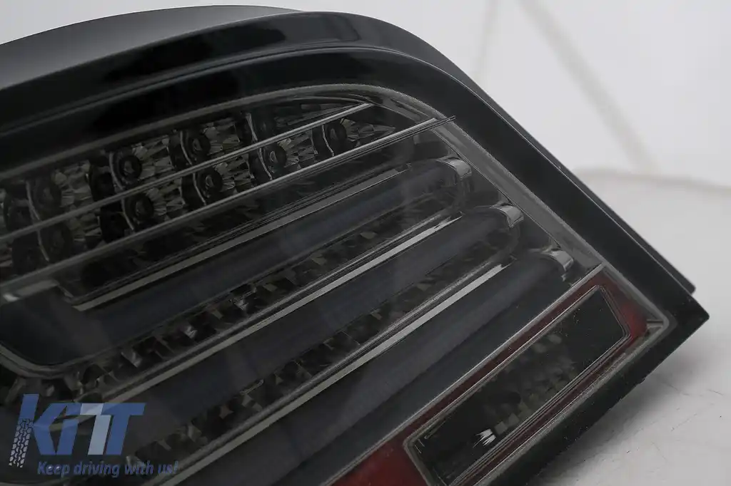 Stopuri LED Bar compatibil cu BMW Seria 5 E60 LCI (2007-2010) Fumuriu-image-6101190